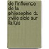 de L'Influence de La Philosophie Du Xviiie Sicle Sur La Lgis