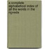A Complete Alphabetical Index Of All The Words In The Rigveda