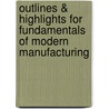 Outlines & Highlights For Fundamentals Of Modern Manufacturing door Cram101 Textbook Reviews