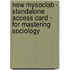 New Mysoclab - Standalone Access Card - For Mastering Sociology