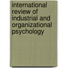 International Review of Industrial and Organizational Psychology door J. Kevin Ford