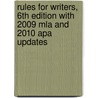 Rules For Writers, 6Th Edition With 2009 Mla And 2010 Apa Updates door Diana Hacker
