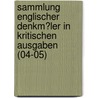 Sammlung Englischer Denkm�Ler in Kritischen Ausgaben (04-05) door Aelfric