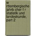 W Rttembergische Jahrb Cher F R Statistik Und Landeskunde, Part 2
