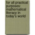 For All Practical Purposes: Mathematical Literacy in Today's World