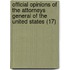 Official Opinions Of The Attorneys General Of The United States (17)