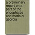 A Preliminary Report on a Part of the Phosphates and Marls of Georgia
