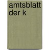 Amtsblatt der k door Berlin