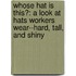 Whose Hat Is This?: A Look At Hats Workers Wear--Hard, Tall, And Shiny