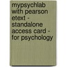 Mypsychlab With Pearson Etext - Standalone Access Card - For Psychology door Carole Wade