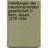 Mitteilungen Der Naturforschenden Gesellschaft in Bern, Issues 1279-1334