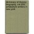 Dictionary of Literary Biography, Vol 250: Antebellum Writers in New York