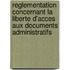 Reglementation Concernant La Liberte D'Acces Aux Documents Administratifs