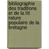 Bibliographie Des Traditions Et De La Litt Rature Populaire De La Bretagne