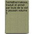 L'Abhidharmakosa. Traduit Et Annot Par Louis de La Vall E Poussin Volume 5