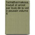 L'Abhidharmakosa. Traduit Et Annot Par Louis de La Vall E Poussin Volume 6