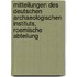Mitteilungen des Deutschen Archaeologischen Instituts, Roemische Abteilung