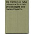 The Memoirs Of Rufus Putnam And Certain Official Papers And Correspondence