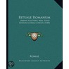 Rituale Romanum: Urbani Viii Pont. Max. Iussu Editum Illyrica Lingua (1640) door Romae