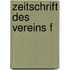 Zeitschrift Des Vereins F