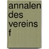 Annalen des Vereins f