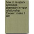 How to Re-Spark and Keep Chemistry in Your Relationship Forever: Make It Last