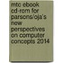 Mtc Ebook Cd-rom For Parsons/oja's New Perspectives On Computer Concepts 2014