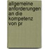 Allgemeine Anforderungen an die Kompetenz von Pr