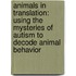 Animals In Translation: Using The Mysteries Of Autism To Decode Animal Behavior