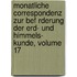 Monatliche Correspondenz Zur Bef Rderung Der Erd- Und Himmels- Kunde, Volume 17