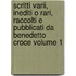 Scritti Varii, Inediti O Rari, Raccolti E Pubblicati Da Benedetto Croce Volume 1
