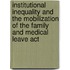 Institutional Inequality and the Mobilization of the Family and Medical Leave Act