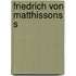 Friedrich Von Matthissons S