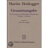 Gesamtausgabe Abt. 3 Unver door Martin Heidegger