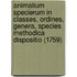 Animalium Specierum In Classes, Ordines, Genera, Species Methodica Dispositio (1759)