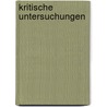 Kritische Untersuchungen  door Heinrich Nissen