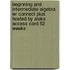 Beginning and Intermediate Algebra W/ Connect Plus Hosted by Aleks Access Card 52 Weeks