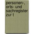 Personen-, Orts- Und Sachregister Zur T