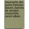 Resurrectio Divi Quirini Francisci Baconi, Baronis De Verulam, Vicecomitis Sancti Albani door Georg Cantor