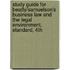 Study Guide for Beatty/Samuelson's Business Law and the Legal Environment, Standard, 4th