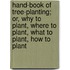 Hand-Book Of Tree-Planting; Or, Why To Plant, Where To Plant, What To Plant, How To Plant