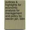 Outlines & Highlights For Economic Analysis For Management And Policy By Steven Jan, Isbn door Cram101 Textbook Reviews