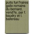 Puits Fun�Raires Gallo-Romains Du Bernard, Vend�E, Par F. Baudry Et L. Ballereau