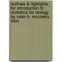 Outlines & Highlights For Introduction To Statistics For Biology By Robin H. Mccleery, Isbn