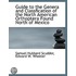 Guide to the Genera and Classfication of the North American Orthoptera Found North of Mexico