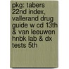 Pkg: Tabers 22nd Index, Vallerand Drug Guide W Cd 13th & Van Leeuwen Hnbk Lab & Dx Tests 5th by Taber's