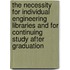 The Necessity for Individual Engineering Libraries and for Continuing Study After Graduation