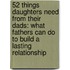52 Things Daughters Need from Their Dads: What Fathers Can Do to Build a Lasting Relationship