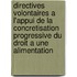 Directives Volontaires A L'Appui de La Concretisation Progressive Du Droit a Une Alimentation