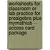 Worksheets for Classroom or Lab Practice for Prealgebra Plus Mymathlab -- Access Card Package